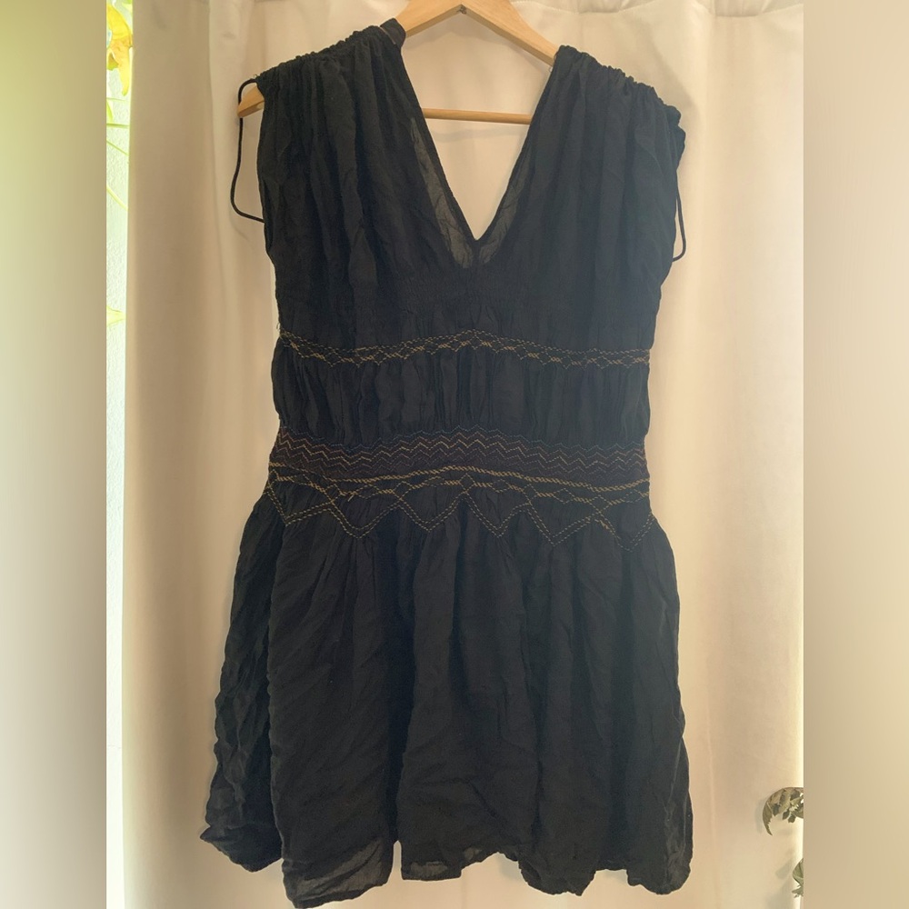 FREE PEOPLE BLACK BABY DOLL DRESS